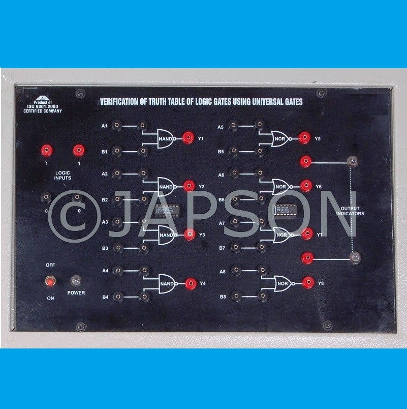 Verification of Truth Tables of Logic Gates Experiment Apparatus Verification of Truth Tables of Logic Gates Experiment Apparatus